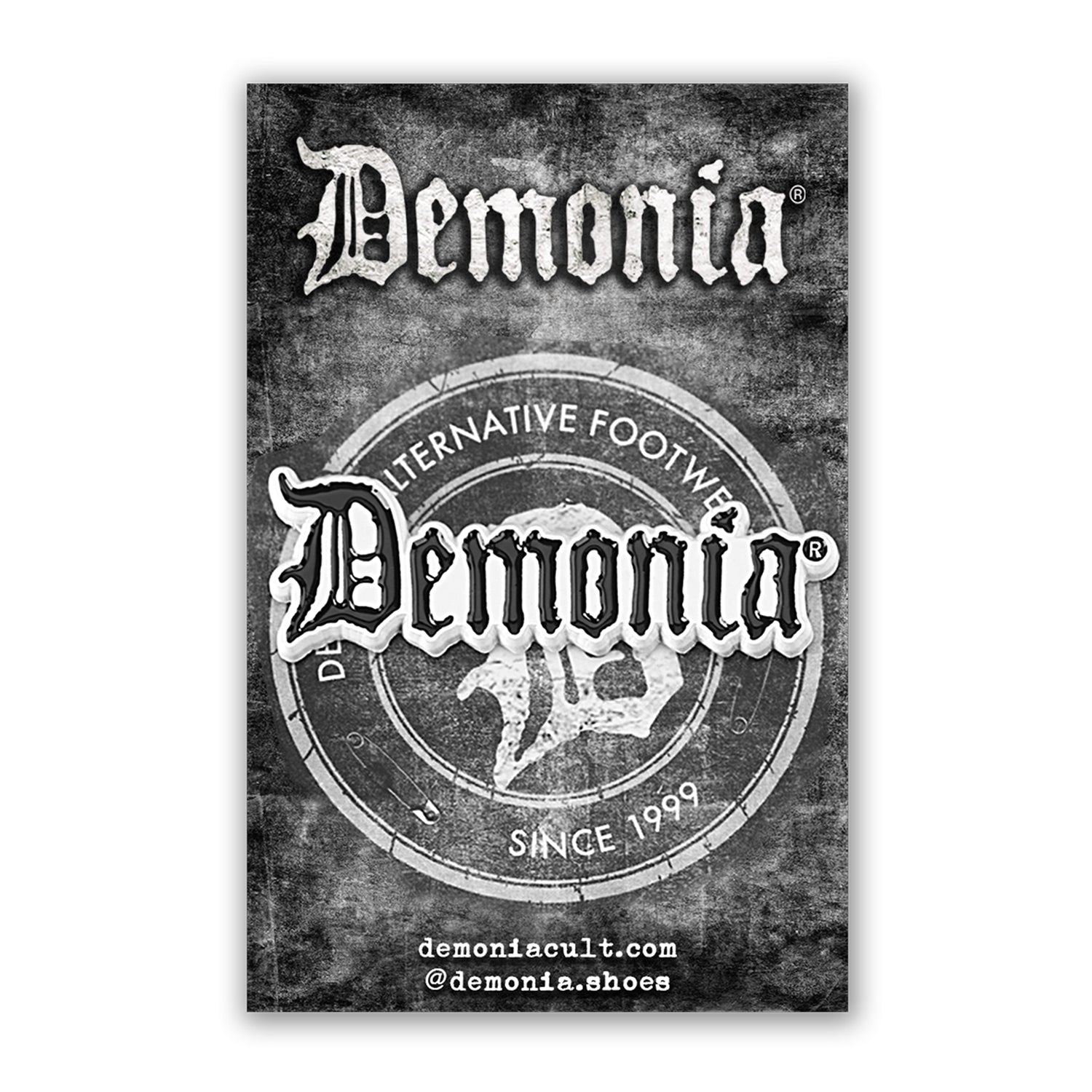 Demonia Logo Enamel Pin - Demonia Cult